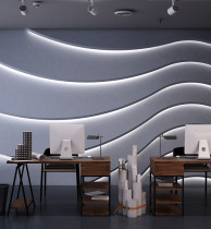 Гипсовая световая 3D панель Zaha Shell